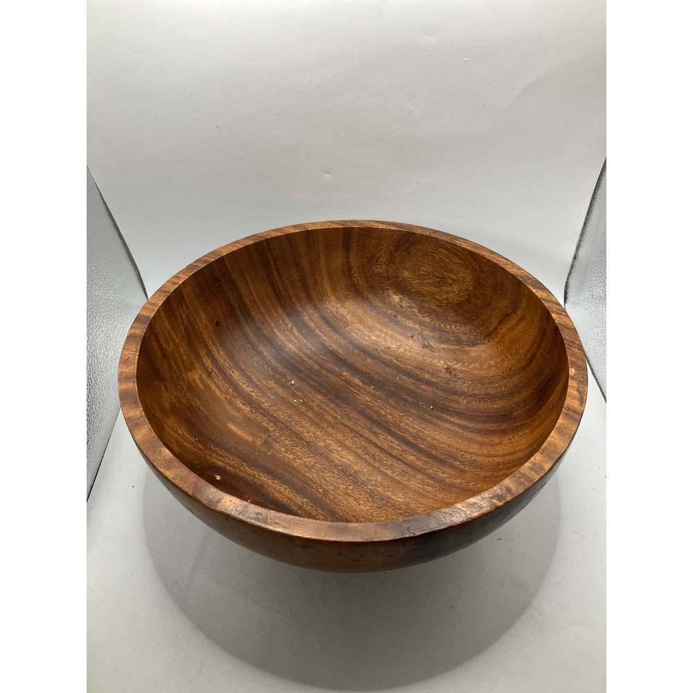 Wooden‎ Bowl Round Decorative Bowl Salad Bowl Rustic Home Decor Serving Bowl